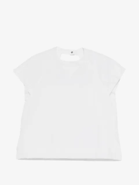 sacai playera con cuello redondo