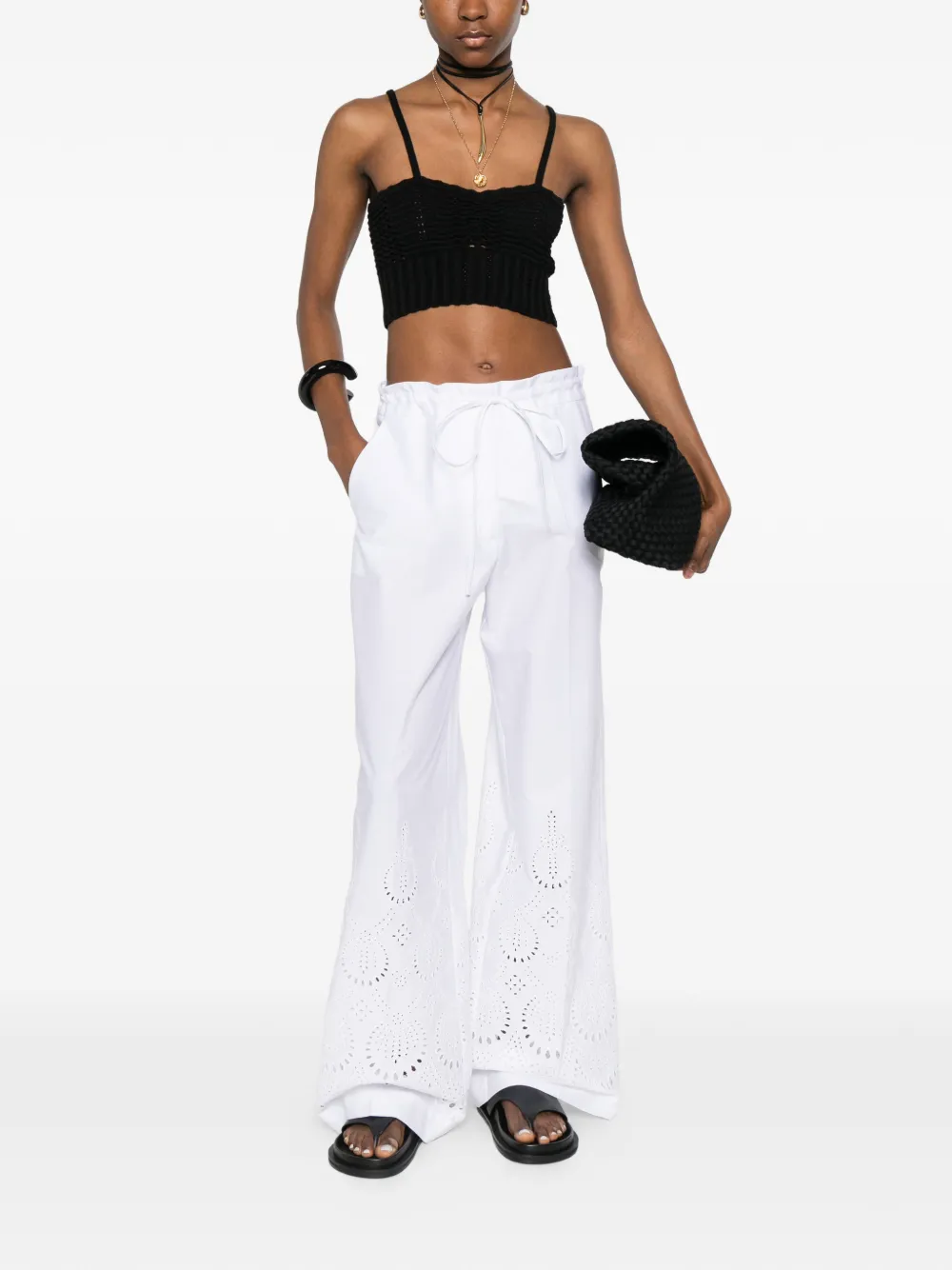  Forte Forte Knitted Bralette Top - Black 