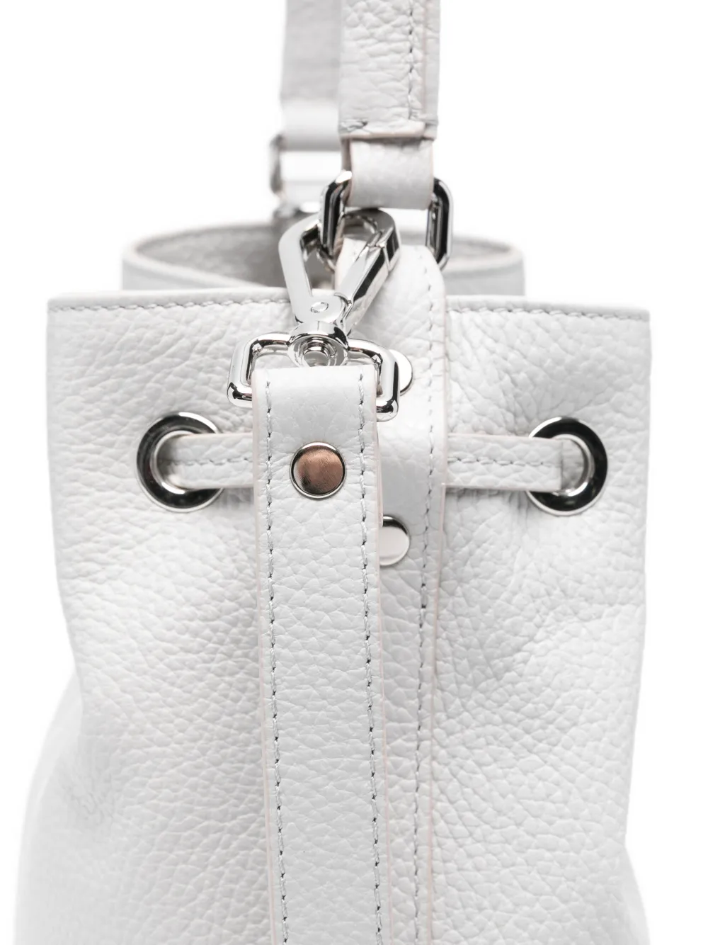 Zanellato Monda leren bucket-tas Grijs