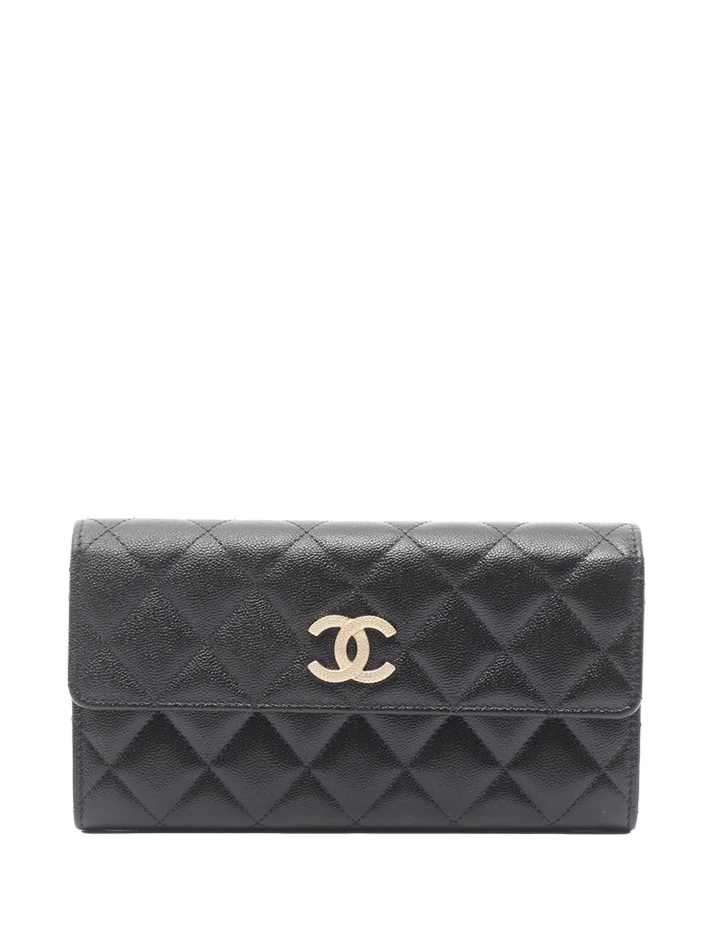 CHANEL Pre-Owned Portafoglio bi-fold trapuntato 2021-2026 - Nero