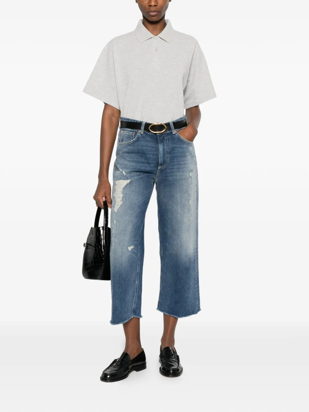 DONDUP Gerafelde jeans Blauw