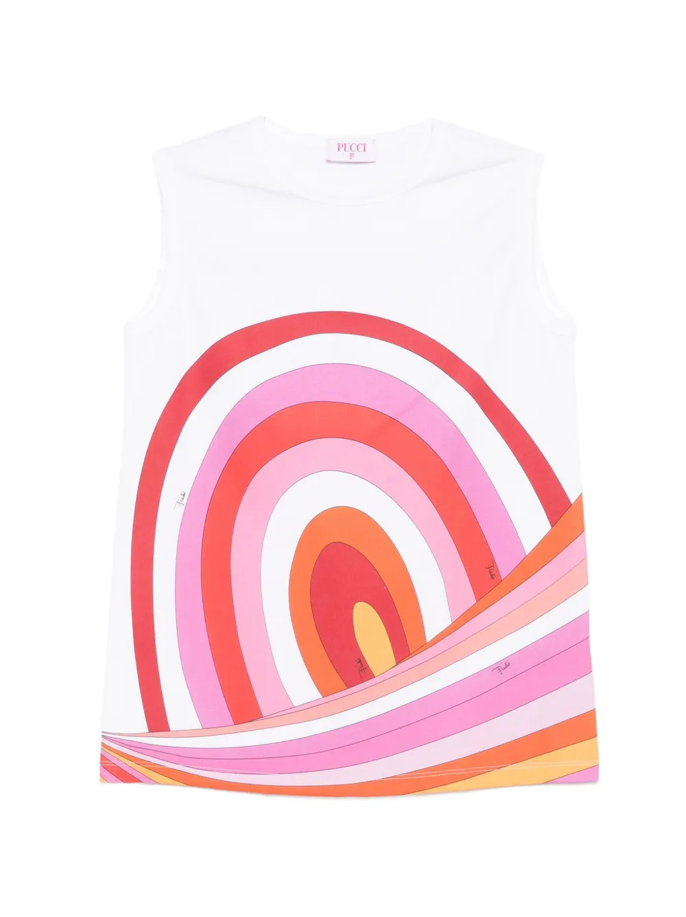 PUCCI Junior printed vest - Bianco