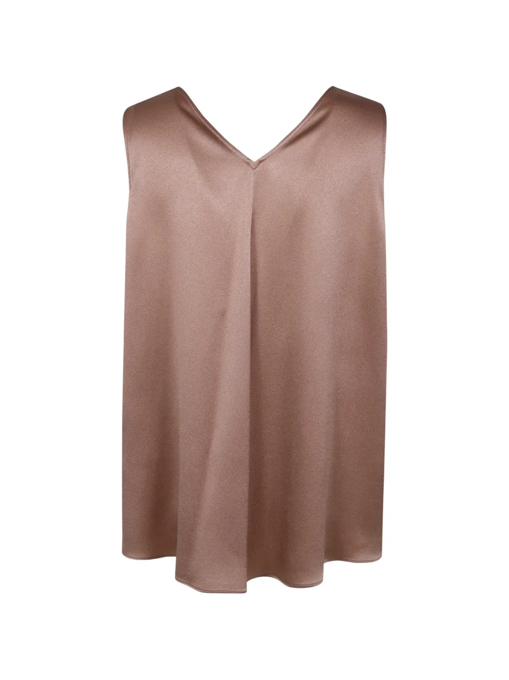  Antonelli V-neck Satin Top - Neutrals 