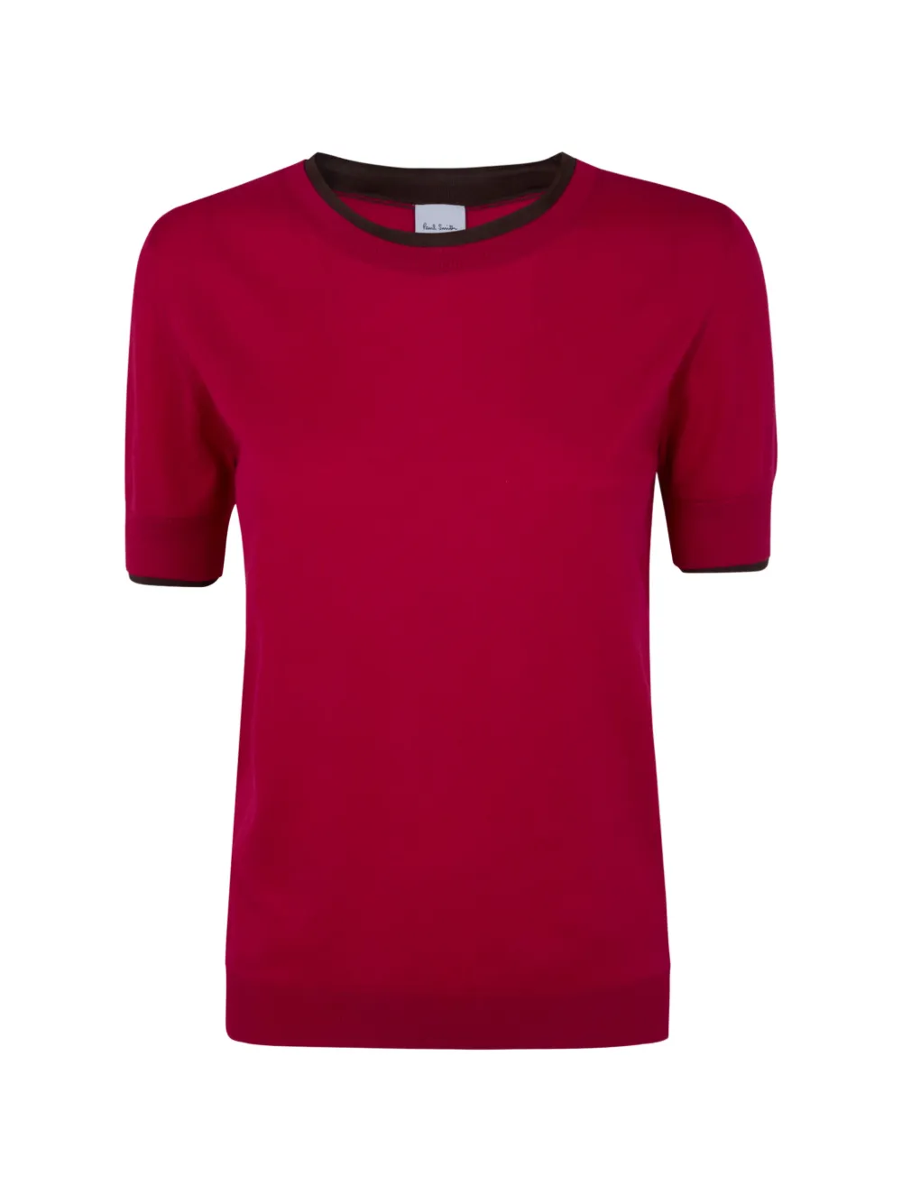 Paul Smith contrasting-trim T-shirt - Rosso