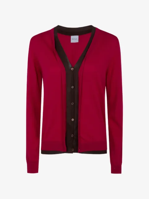 Paul Smith cárdigan a capas con cuello en V