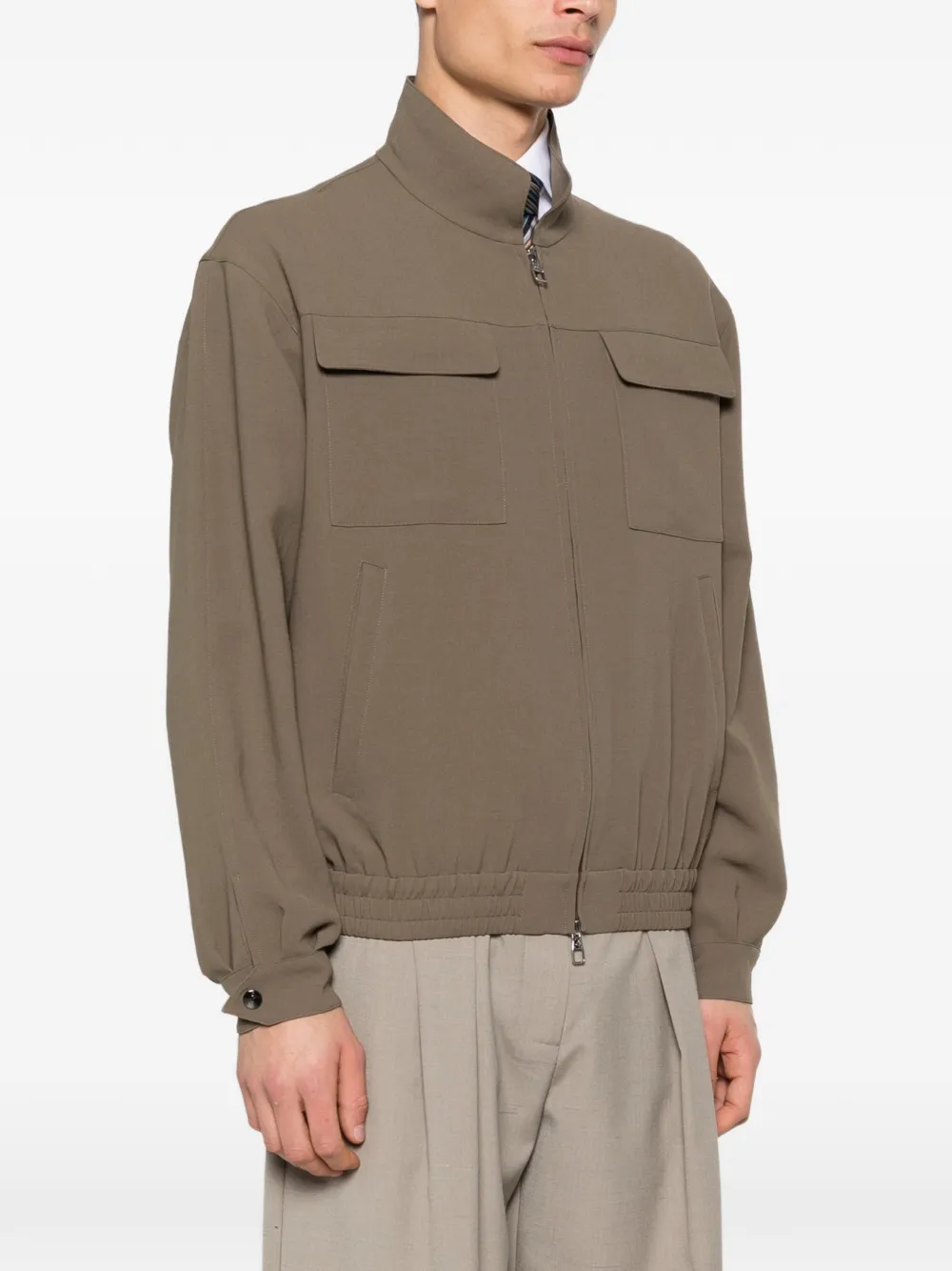 Zip Patch Pocket Jacket