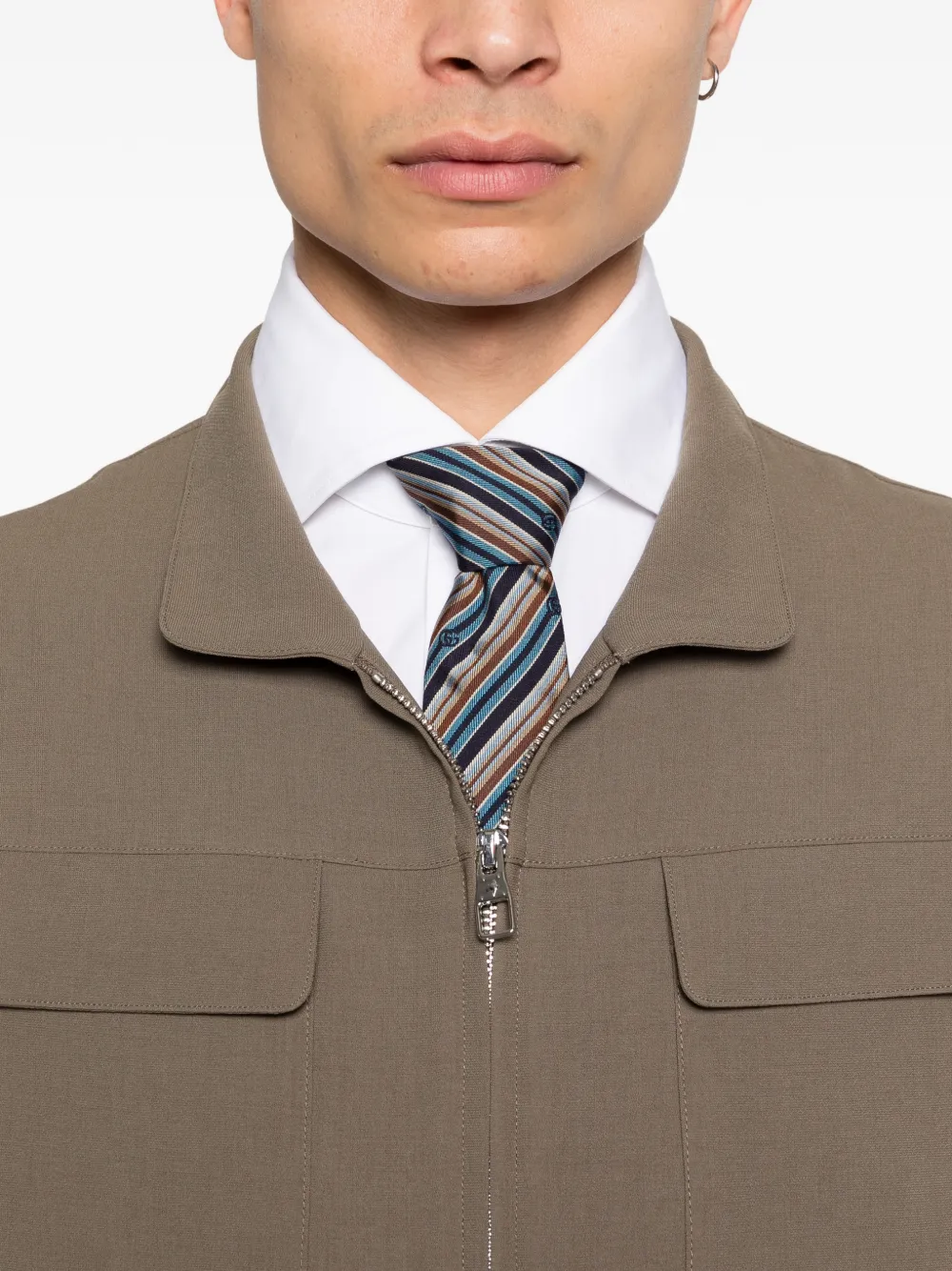 Zip Patch Pocket Jacket