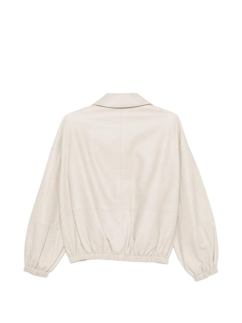  Manzoni 24 Button-fastening Leather Jacket - Neutrals 