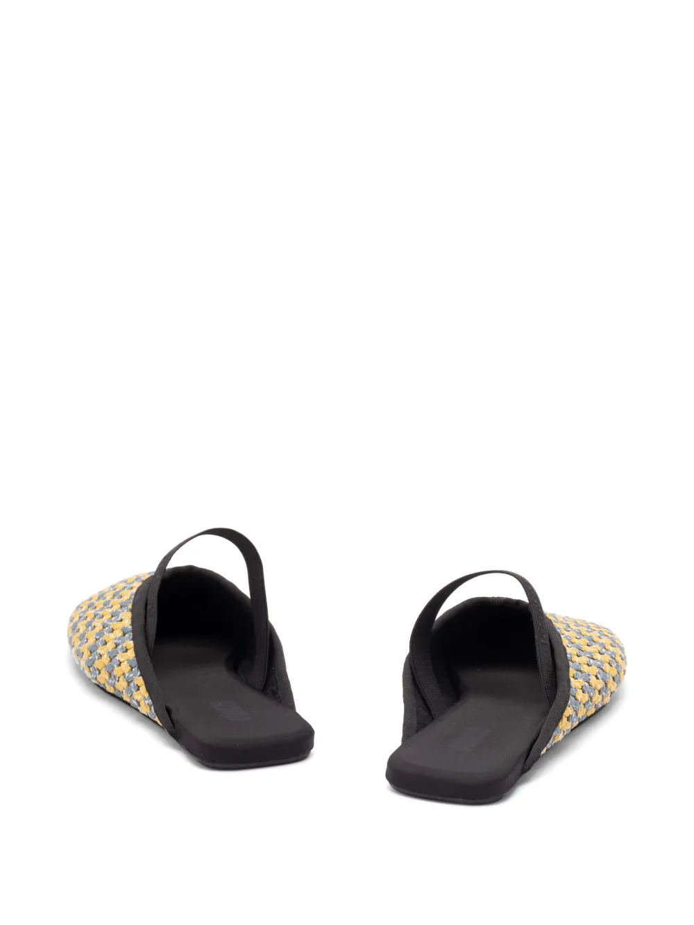  Flòwze Strap-detail Mules - Yellow 