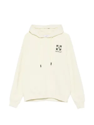 Off-White Terrycloth Hoodie | White | FARFETCH ZA