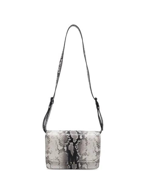 Moschino Pre-Owned M-logo python-print shoulder bag