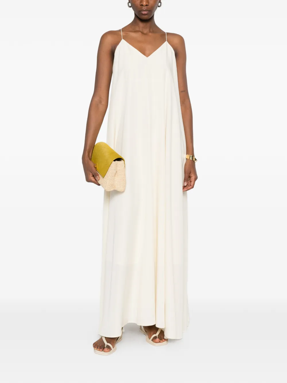 Eleh V-neck Spaghetti-strap Dress - Neutrals 