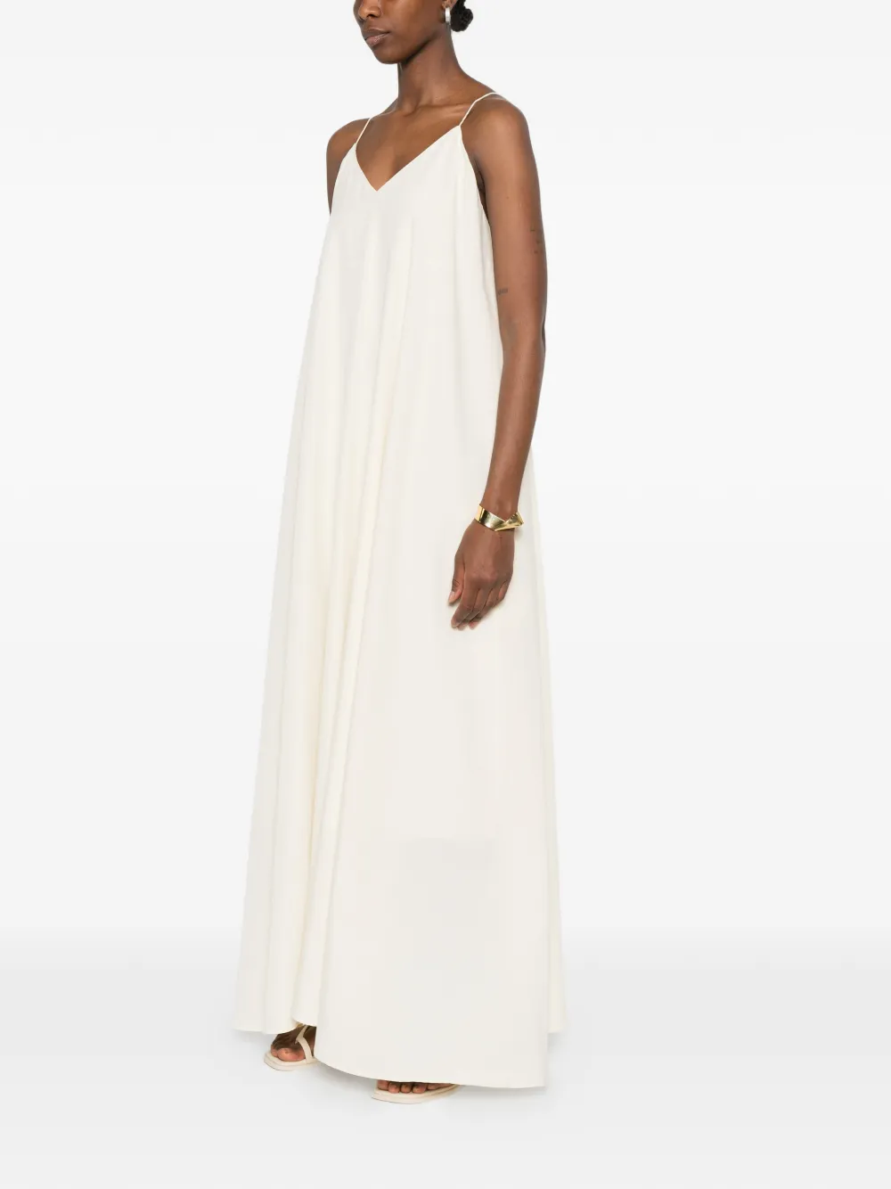  Eleh V-neck Spaghetti-strap Dress - Neutrals 