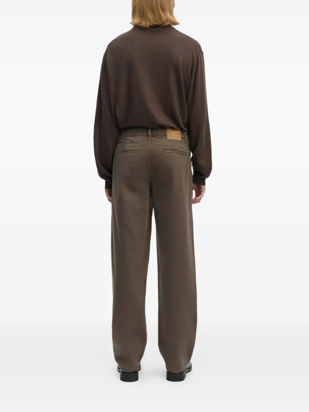  Another Aspect Pleated Jeans - Brown 