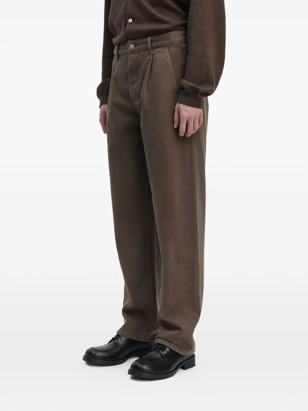 Another Aspect pleated jeans - Braun