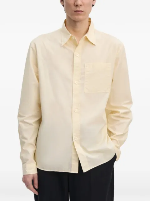Another Aspect chest-pocket striped shirt