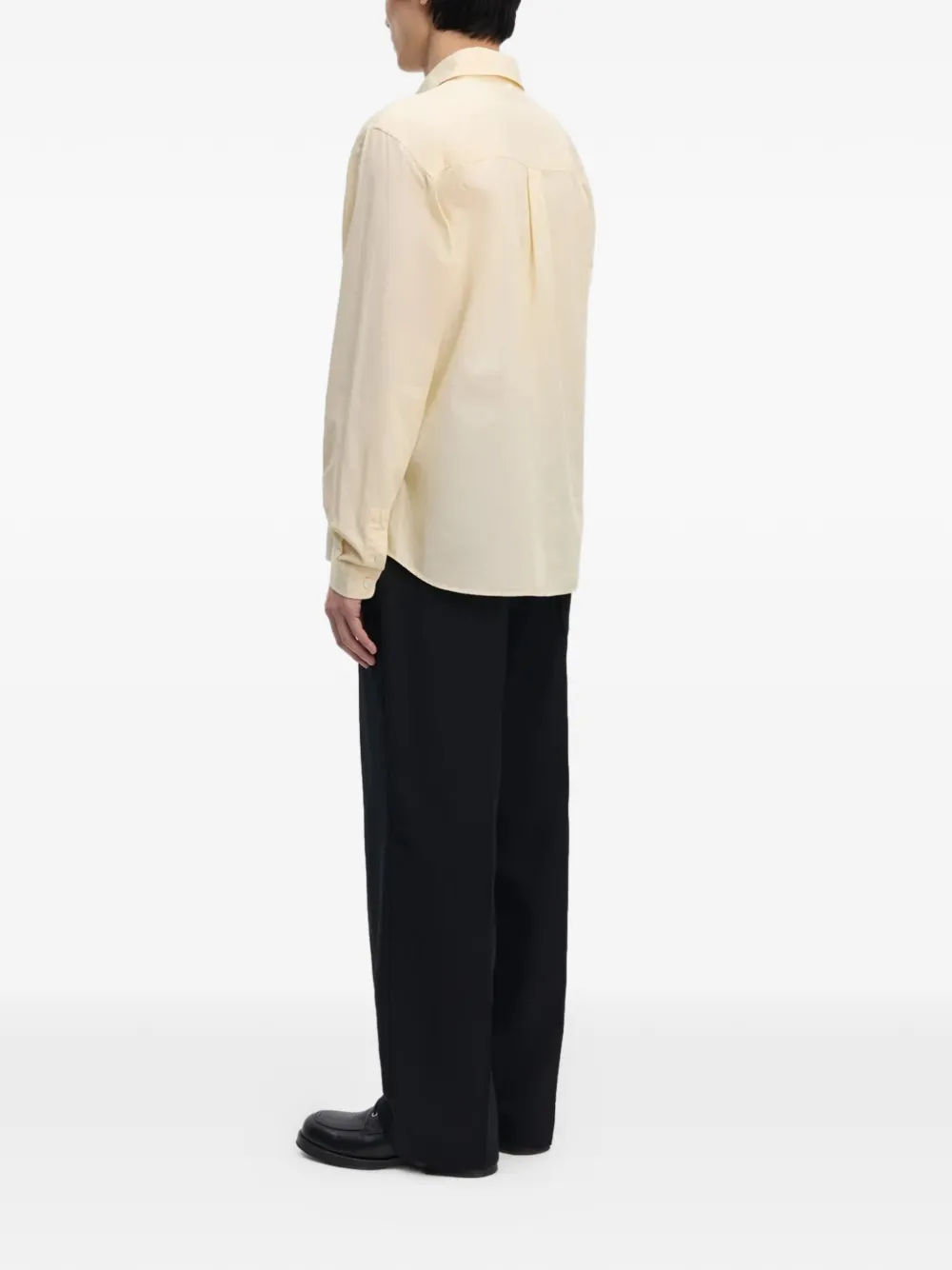  Another Aspect Chest-pocket Striped Shirt - Yellow 