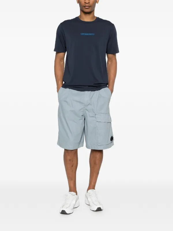 C.P. Company micro-reps Boxy Lens Shorts | Blue | FARFETCH UK