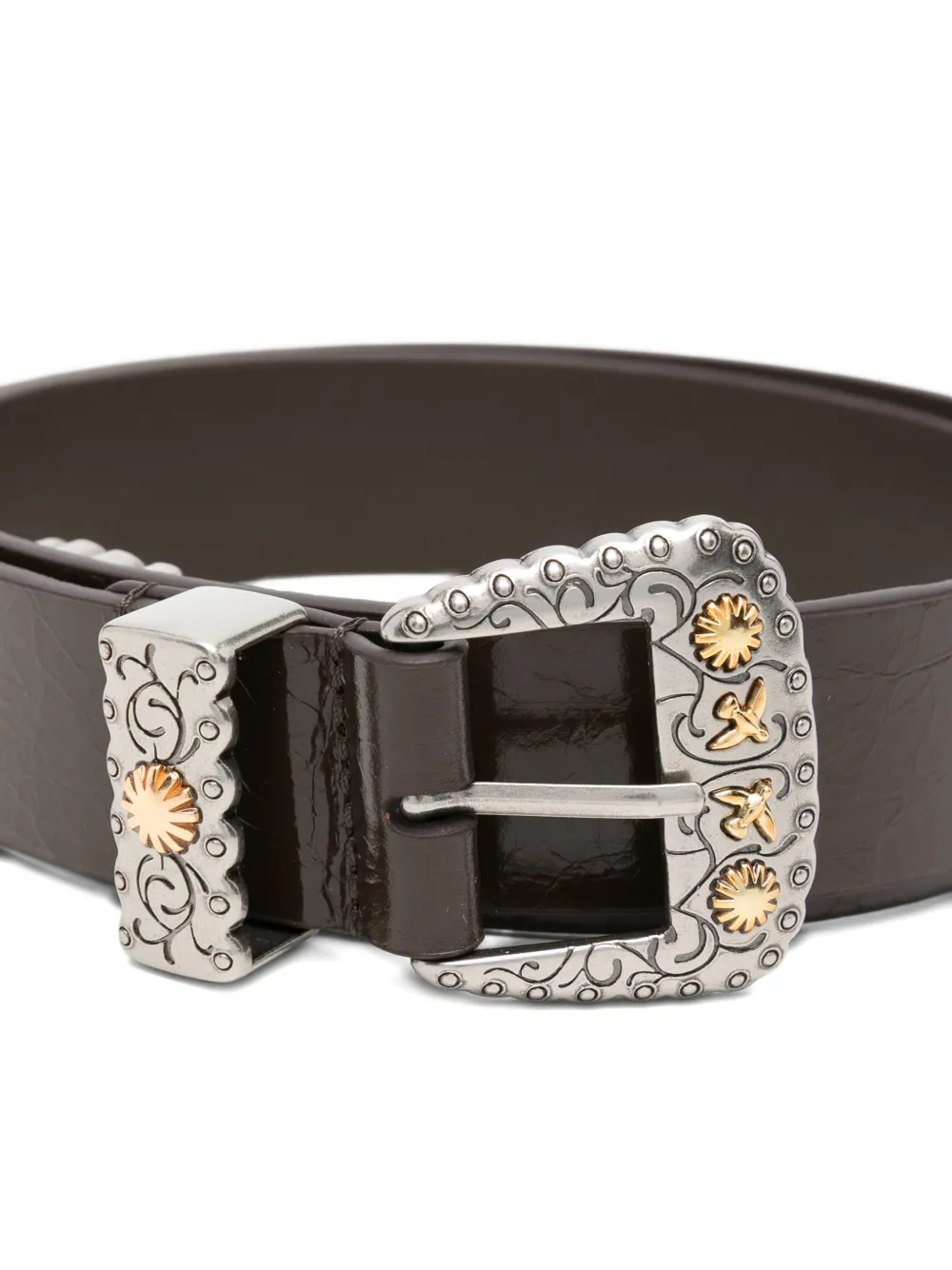  Pinko Decorative-buckle Belt - Brown 