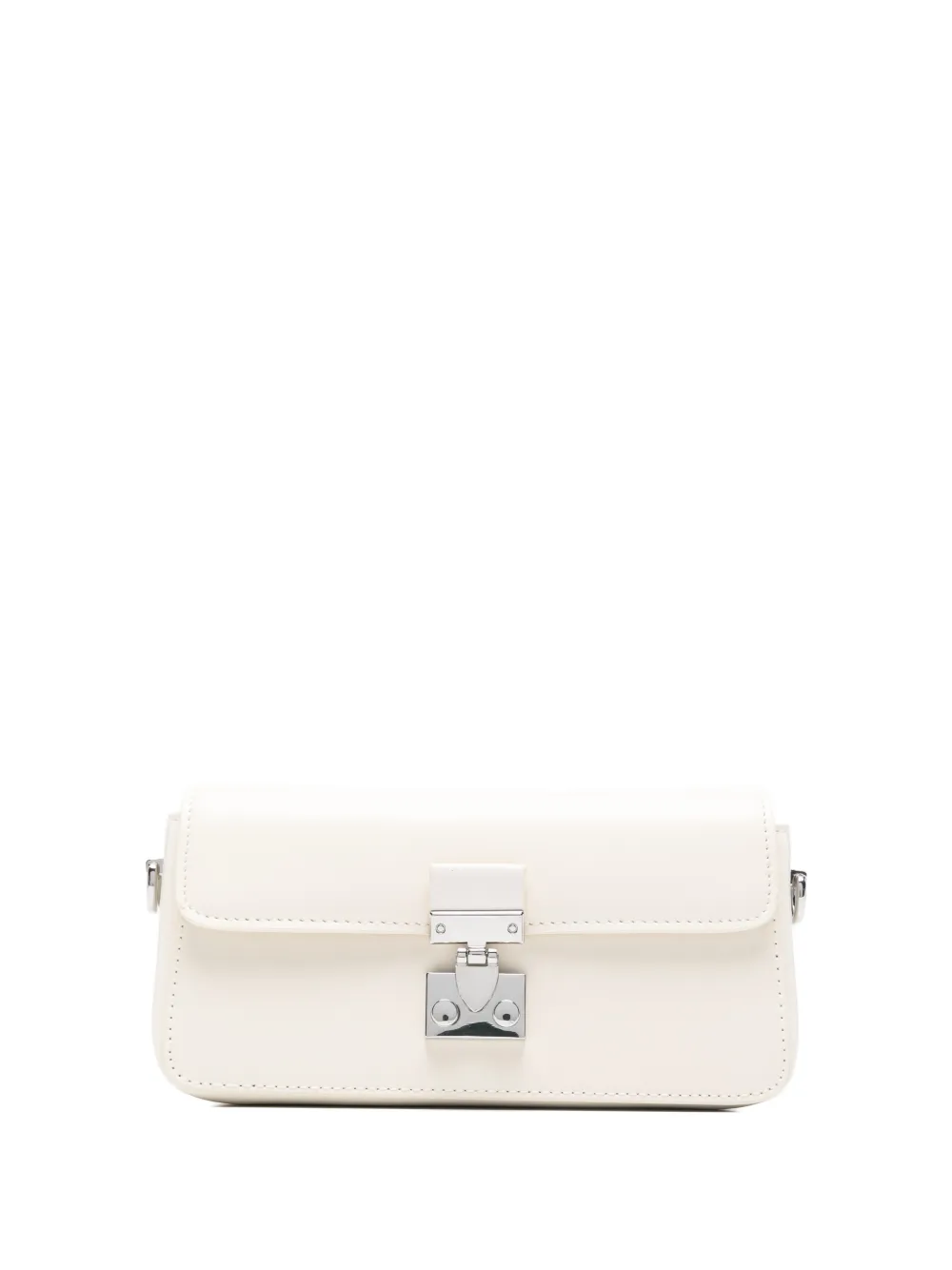 Eleh turn-lock-fastening cross-body bag - Bianco