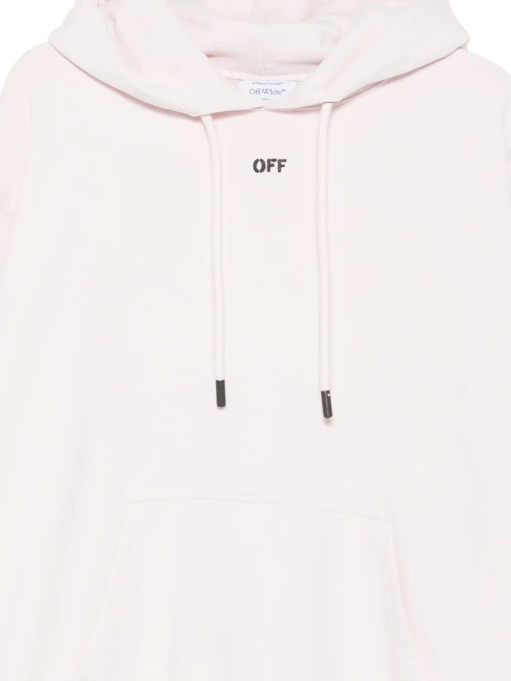Off-White Hoodie met print Roze