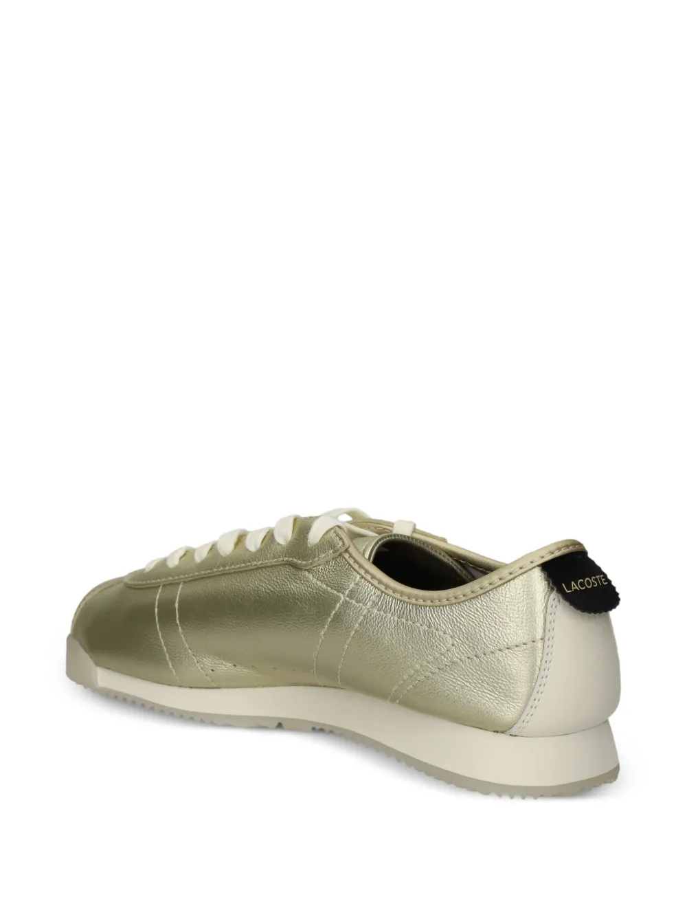  Lacoste Club-low Leather Sneakers - Gold 