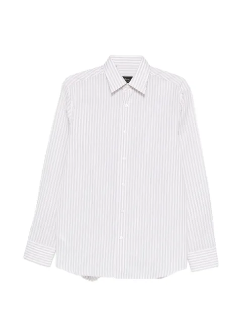 Brioni Hidden BD striped shirt