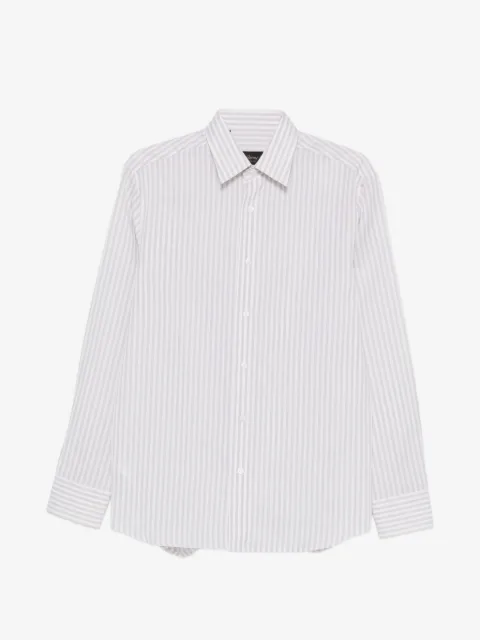 Brioni Hidden BD striped shirt