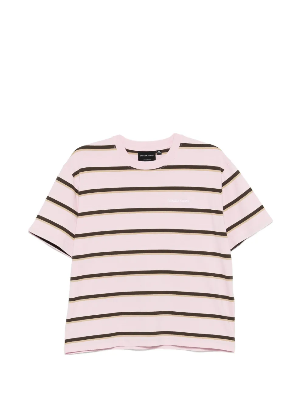 Canada Goose striped T-shirt - Rosa