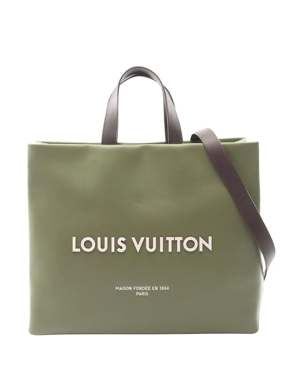 Louis Vuitton Pre-Owned 2021-2026 Autres Cuir Shopper Tote MM satchel - Marrone