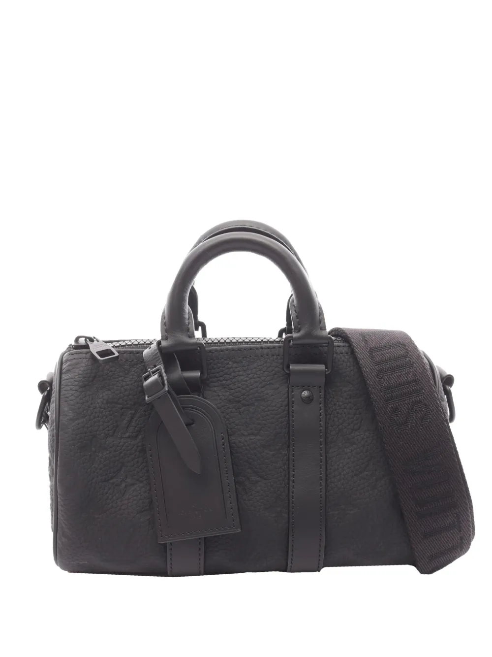 Louis Vuitton Pre-Owned 2021-2026 Monogram Taurillon Keepall Bandouliere 25 satchel - Black