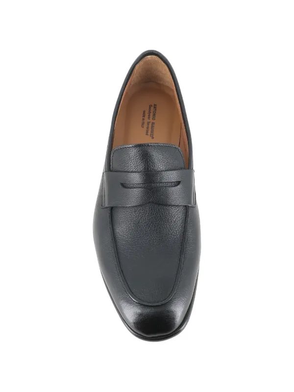 Antonio Maurizi penny-strap Leather Loafers | Black 