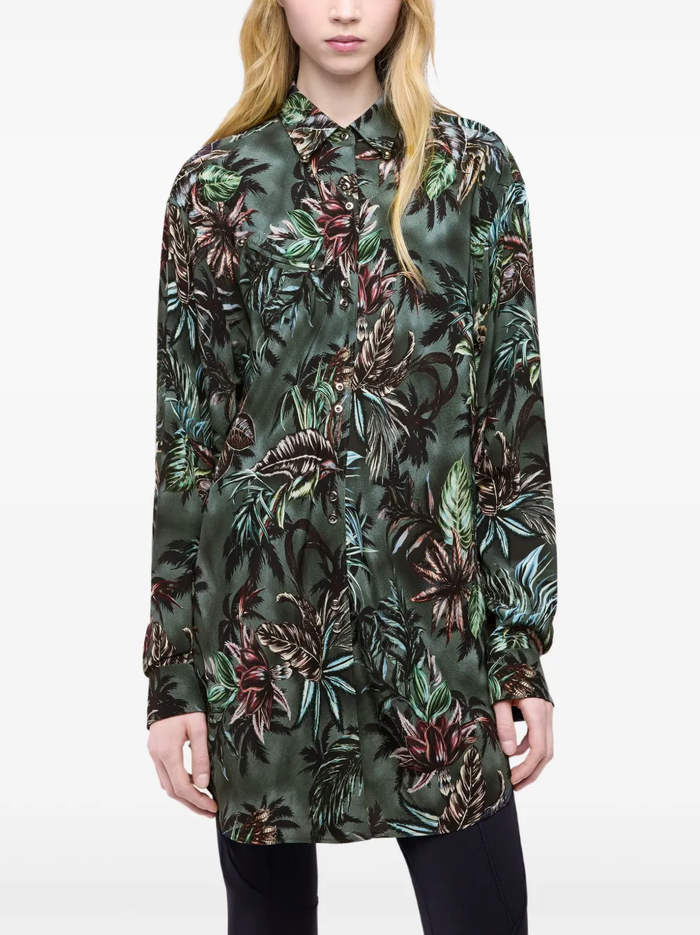 Rabanne Blouse met bloemenprint Groen