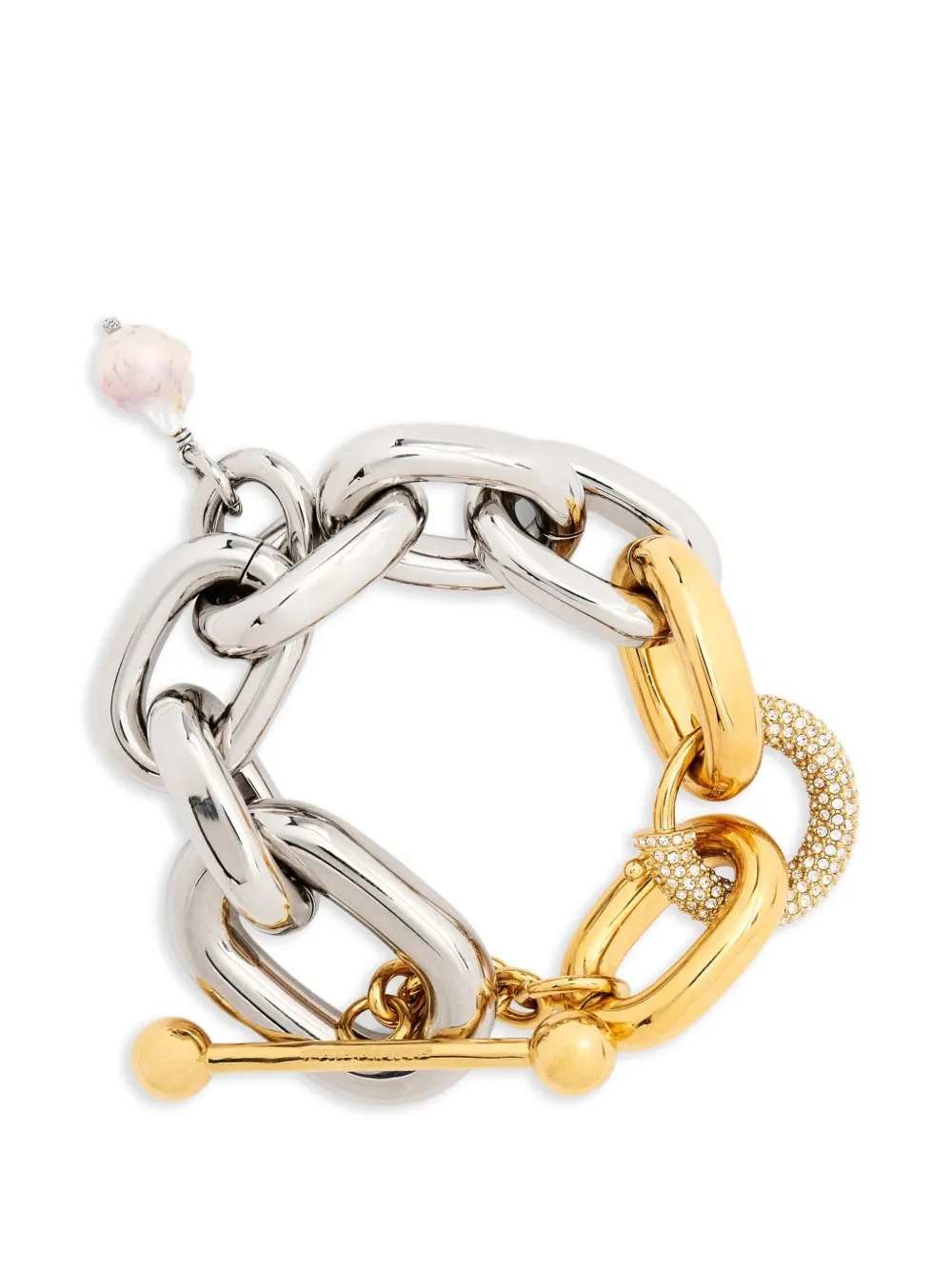 Rabanne Bracciale con pendente - Argento