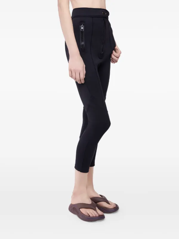 Rabanne Zip-pocket Capri Trousers in Black