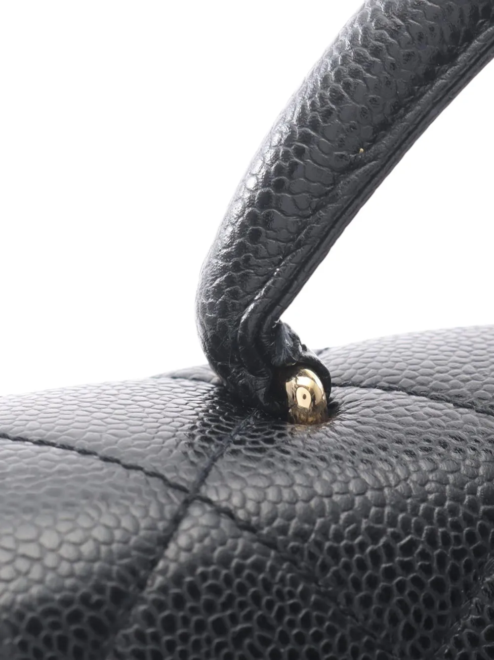 1997-1999 Cc Quilted Caviar Kelly Top Handle Bag Handbag