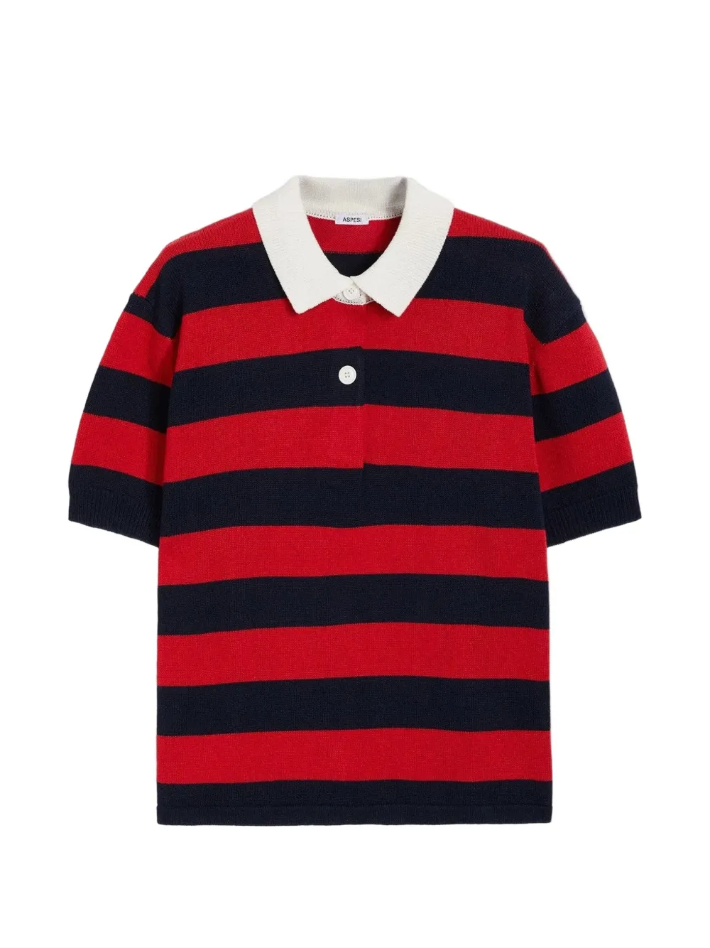ASPESI striped short-sleeve polo shirt - Rosso