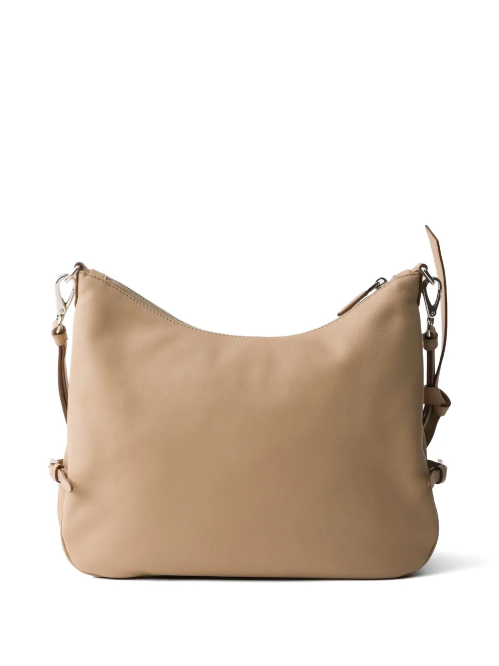 Fold large leather shoulder bag