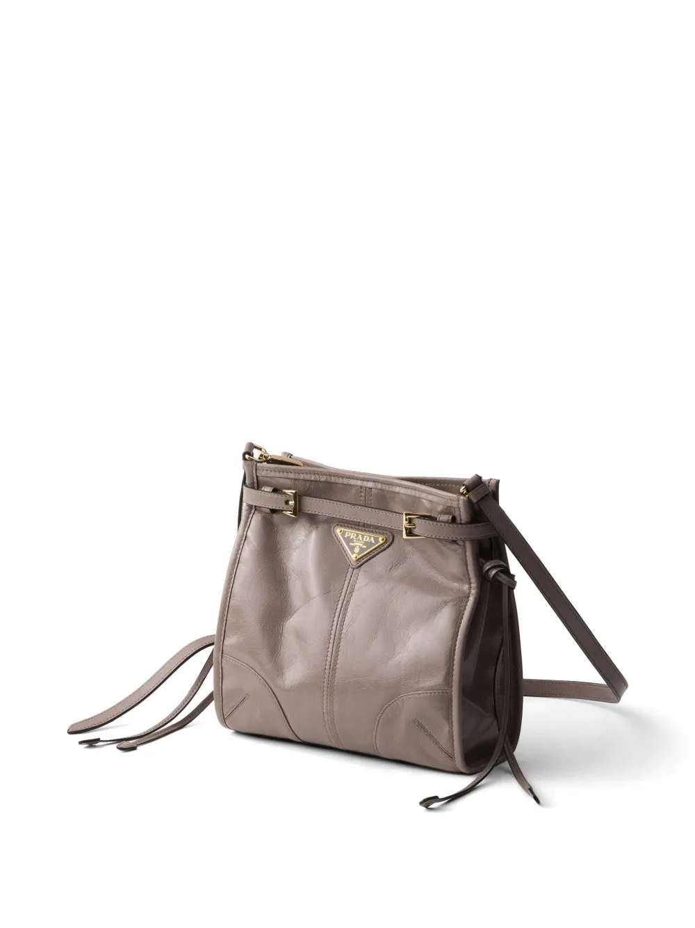 Prada Bonny leren mini-schoudertas Grijs
