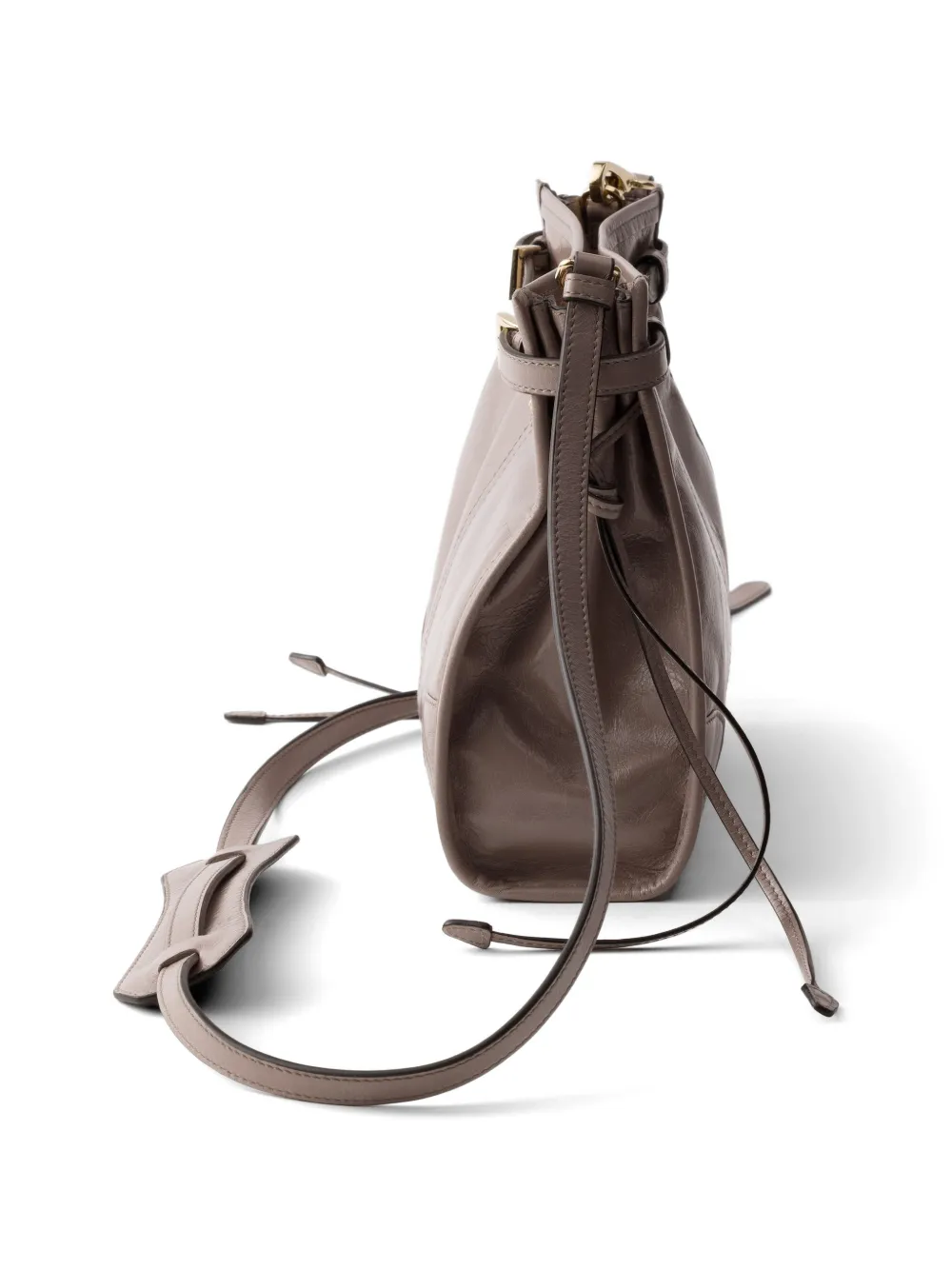 Prada Bonny leren mini-schoudertas Grijs