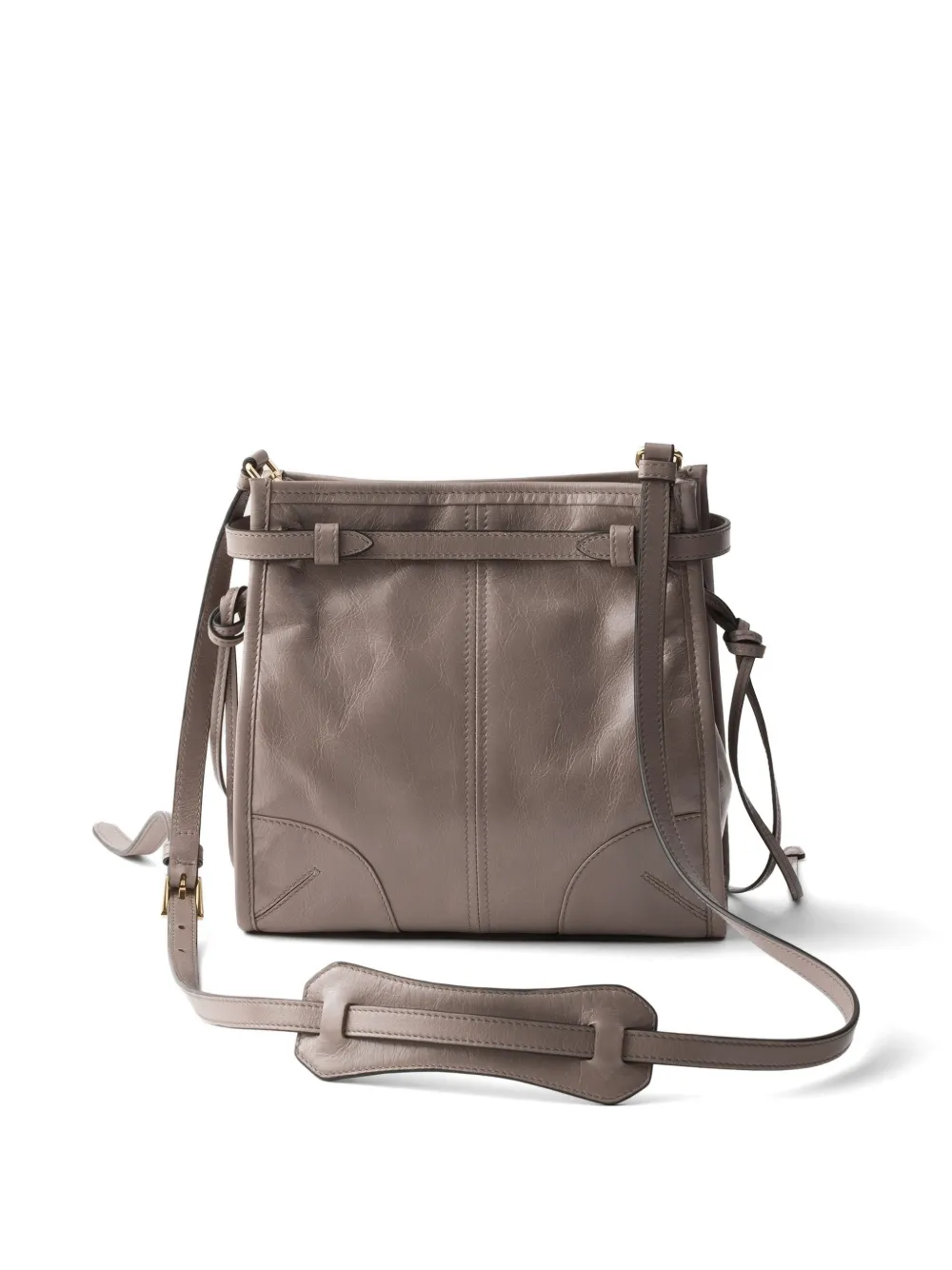 Prada Bonny leren mini-schoudertas Grijs