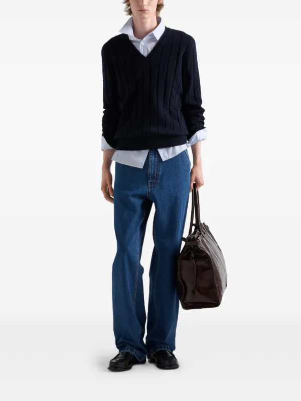 PRADA デニムパンツ インディゴブルー Prada デニムパンツ | ブルー | FARFETCH JP