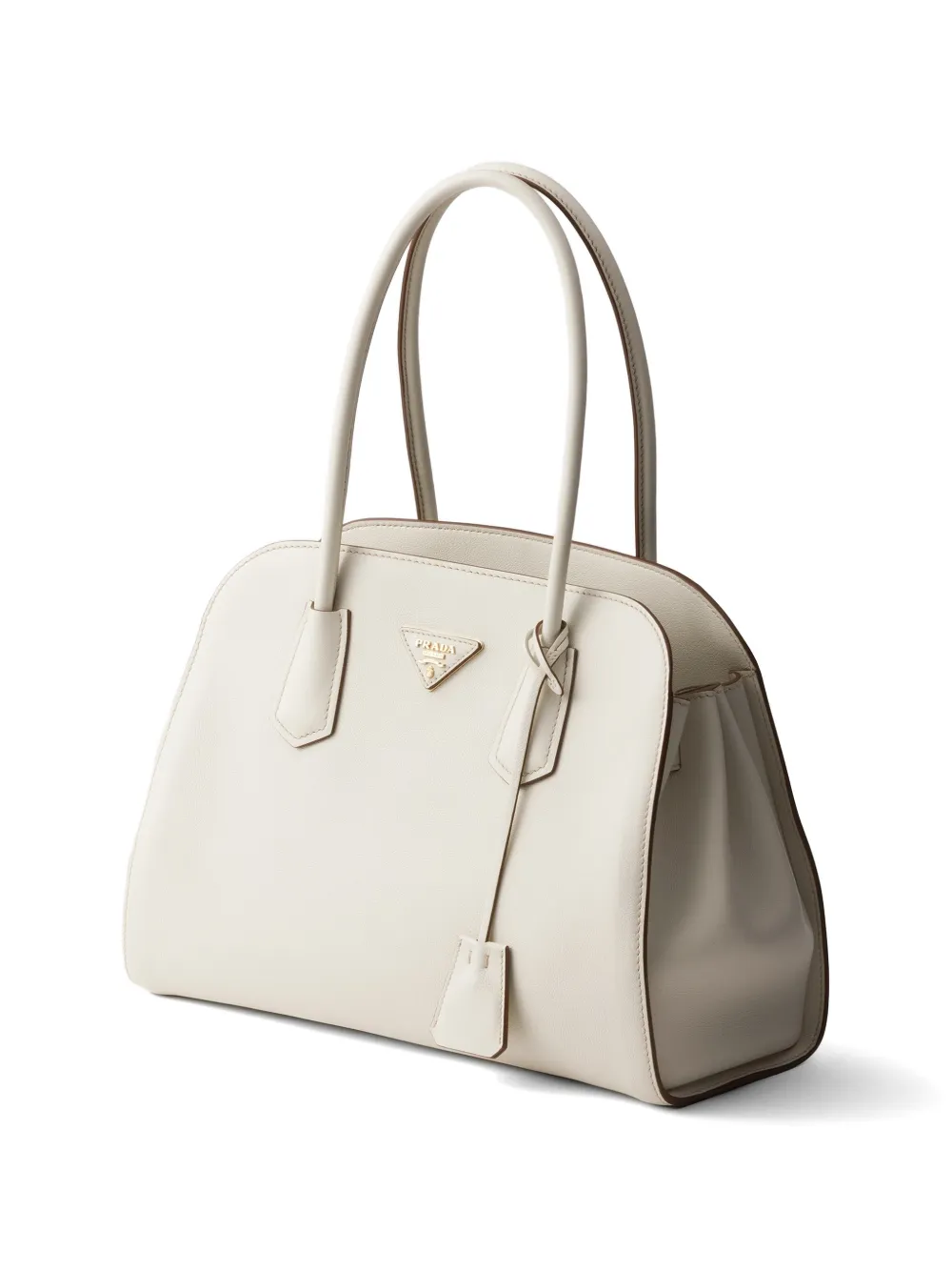 Prada Medium leren shopper Wit