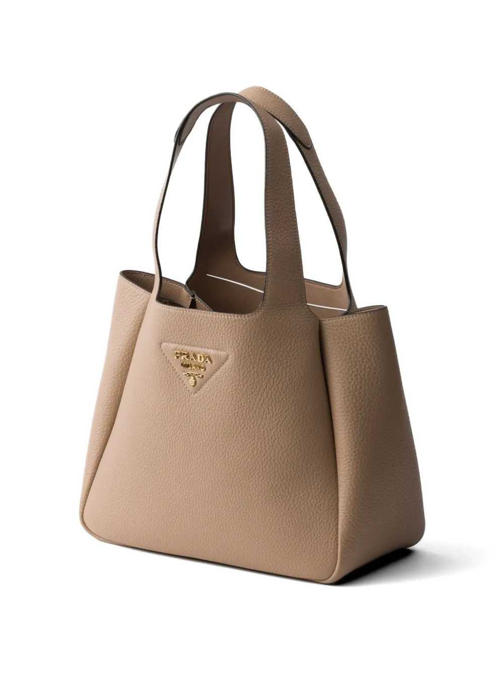 Prada Liaison kleine leren shopper Beige