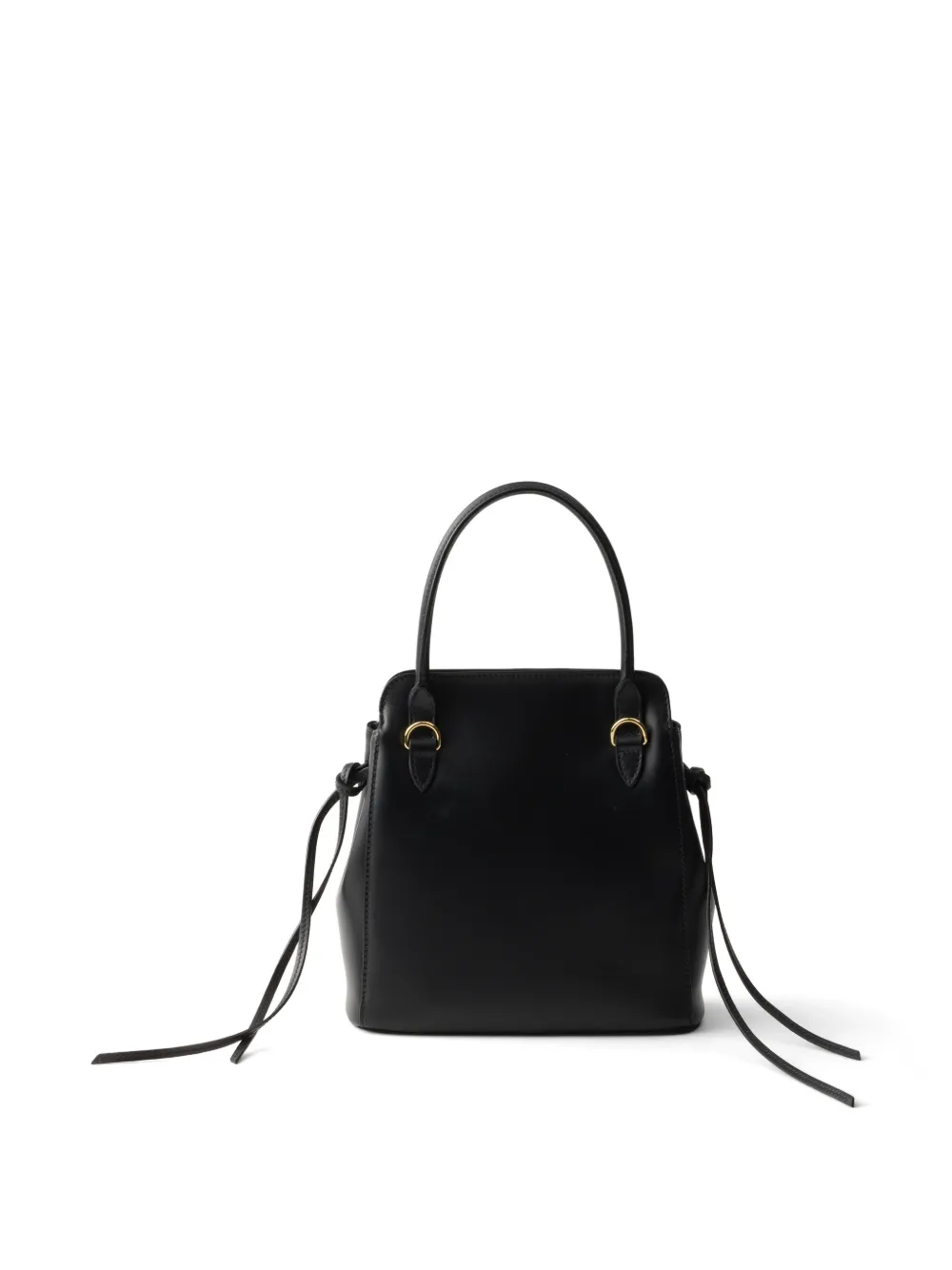 Prada Carry kleine leren handtas Zwart