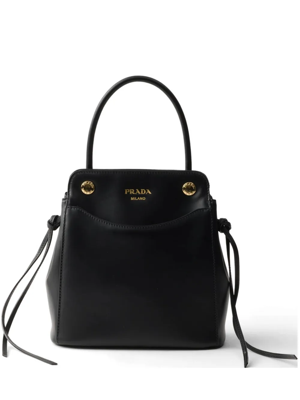 Prada Borsa a mano Carry mini in pelle - Nero