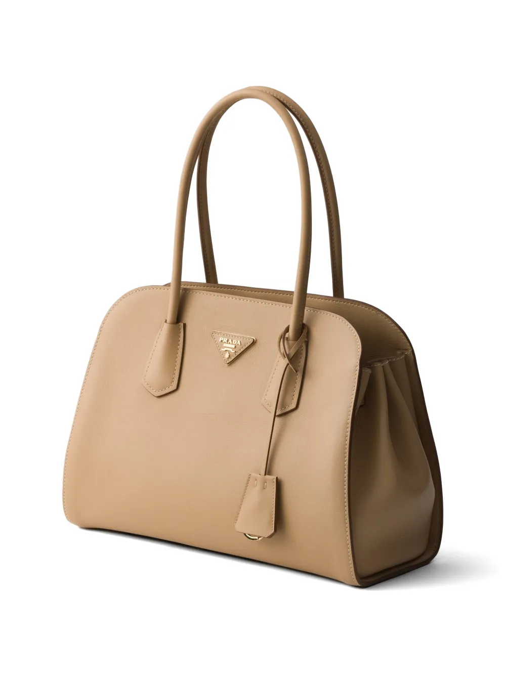 Prada Medium leren shopper Beige