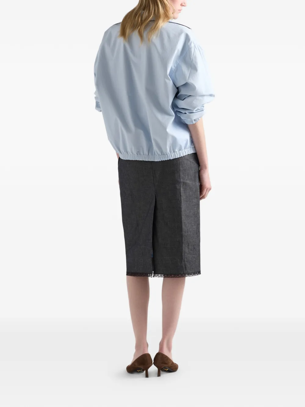 Prada Chambray rok Grijs