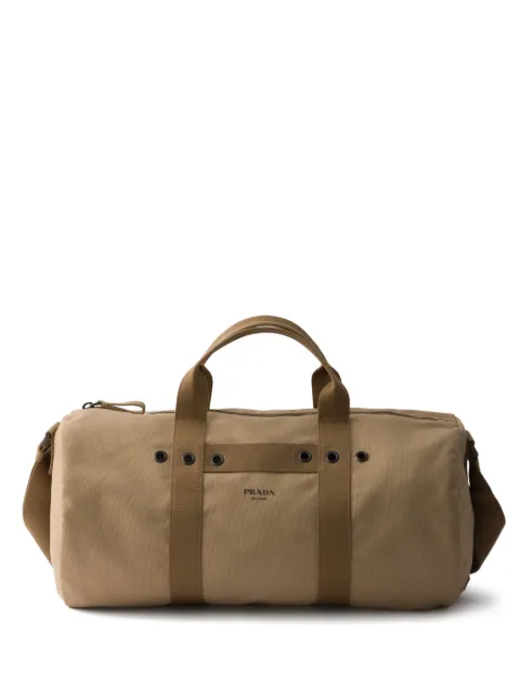 Prada canvas duffel bag