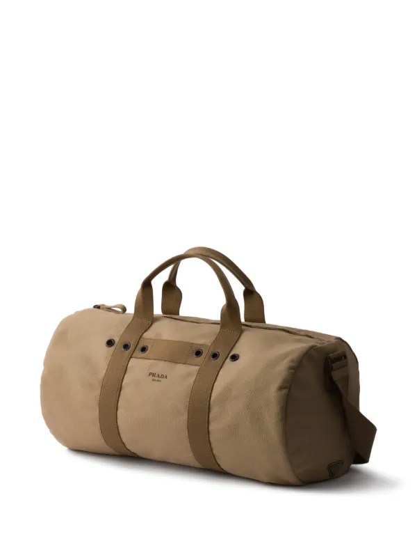 Prada キャンバス ダッフルバッグ | ニュートラル | FARFETCH JP